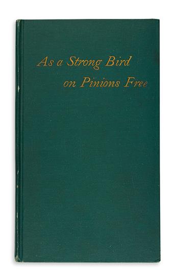 WHITMAN, WALT. As a Strong Bird on Pinions Free.